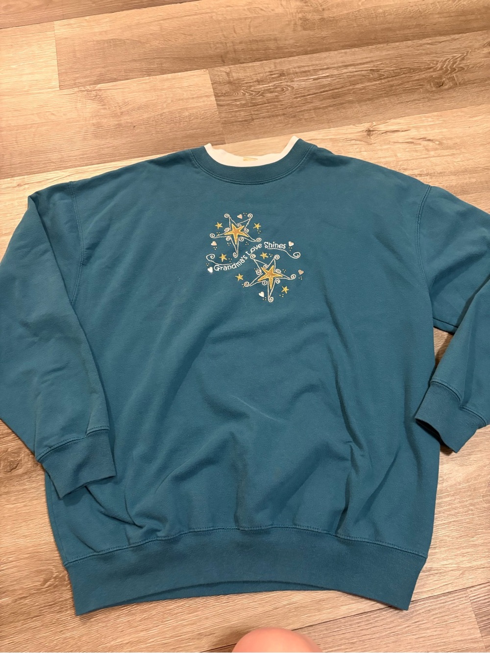 Grandma's Love Shines Teal Crewneck Sweatshirt M&C sportswear vintage